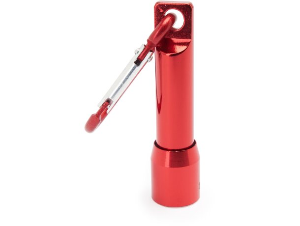 Linterna para regalar con mosqueton Hale Rojo detalle 7