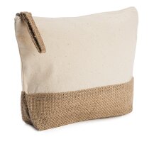 Neceser Sierra algodón yute natural cremallera viaje ecológico