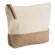 Neceser algodón yute natural cremallera viaje