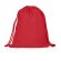 Mochila de cuerdas para publicidad algodón Adare Rojo detalle 9