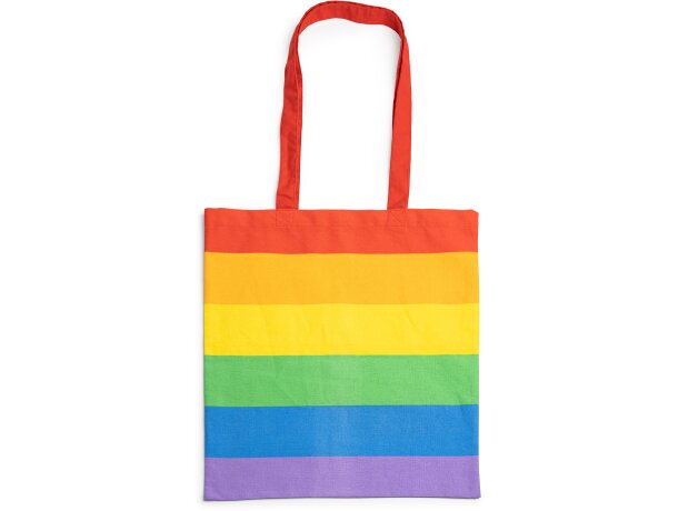 Bolsa barata Berlin algodón 180g con asas largas reforzadas 70cm Multi color detalle 2