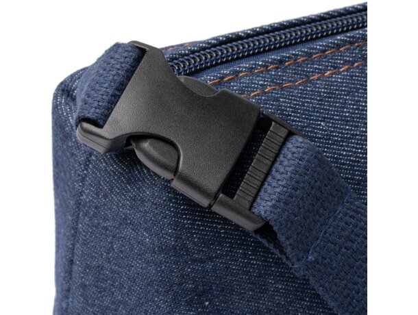 Nevera isotérmica Pepux de denim reciclado con cierre cremallera Vaquero detalle 1