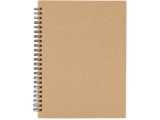 Libretas con anillas tapas de color cartón reciclado Valle Crudo detalle 6