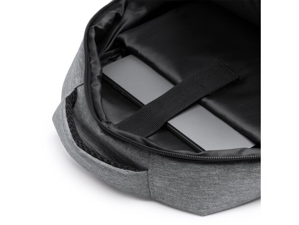 Mochila para portátil barata de 15 rPET 600D Kiton Negro vigore detalle 2