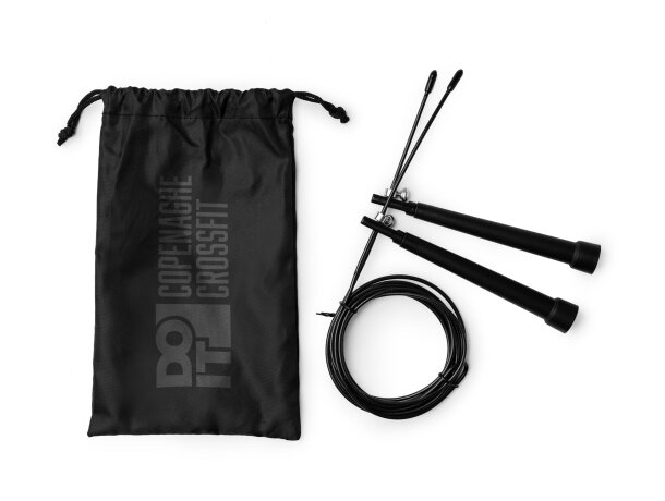 Cuerda de saltar para empresa unisex 120 g/m2 Rocky Negro detalle 2