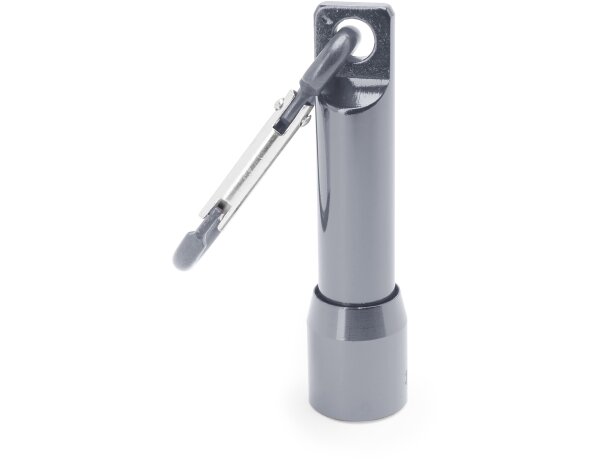 Linterna para regalar con mosqueton Hale Plata detalle 6