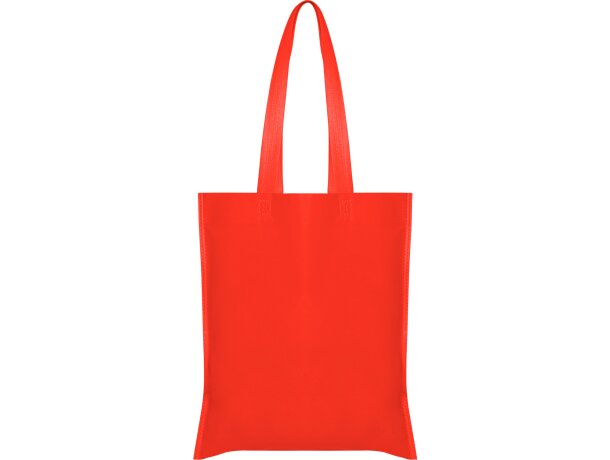 Bolsa tejido no tejido polipropileno sin fuelle 80 g/m2 Rojo detalle 33