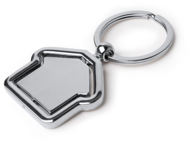 Llavero Tudor plata giratorio personalizable para empresa Plata detalle 2