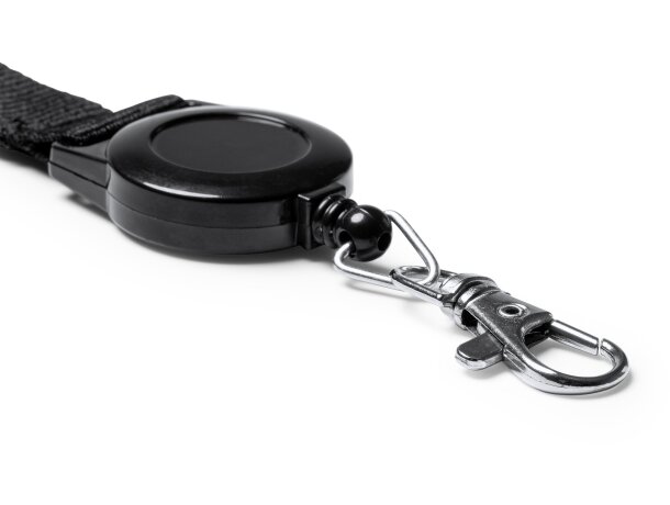 Lanyard accesorio extensible poliéster Sumba Blanco detalle 1