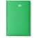Agenda para profesores promocional Horus con cubierta acolchada y mapas Verde helecho