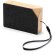 Altavoz bluetooth Yunker con carga solar y bambú natural Crudo detalle 6