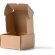 Caja regalo pequeña Zander en cartón reciclado corrugado Crudo detalle 2