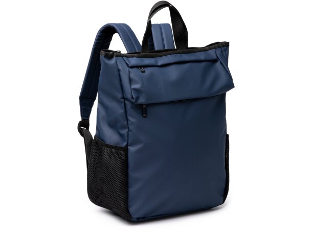 Mochila Seidel con compartimento portátil y doble bolsillo frontal Negro detalle 3