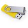 Memoria USB Marvin 16 GB con chip original y clip giratorio Amarillo detalle 9