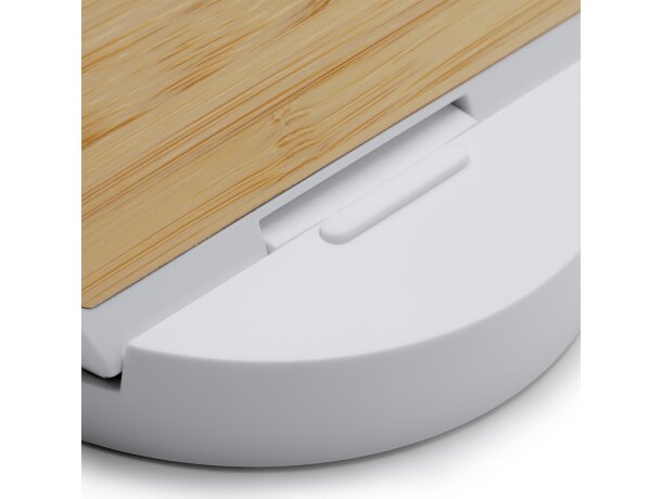 Soporte móvil con cargador inalámbrico Remus Blanco detalle 2