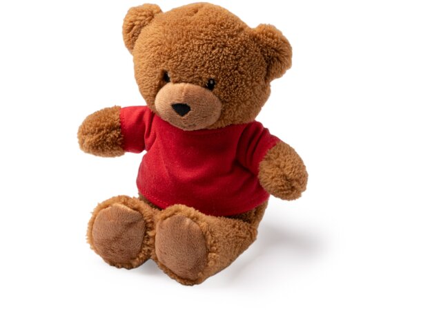 Peluche Koda con camiseta personalizable de poliéster Blanco detalle 2