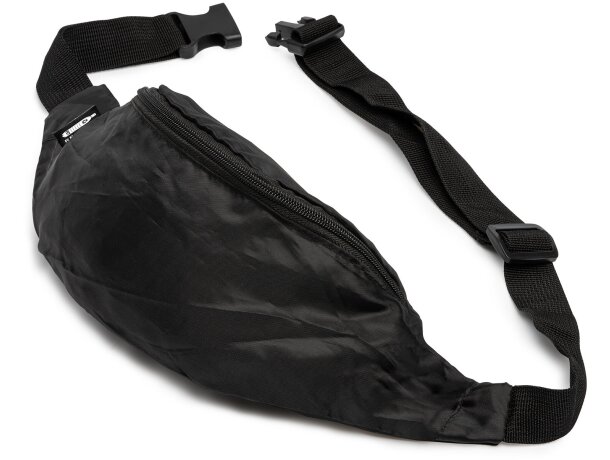Riñonera Cambrai negro en RPET reciclado con hebilla ajustable Negro detalle 1