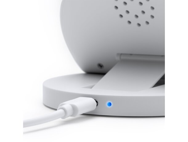 Soporte móvil con cargador inalámbrico Remus Blanco detalle 3