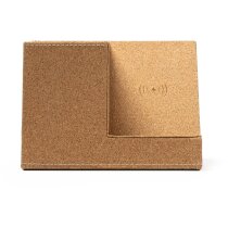 Portalápices corcho natural cargador inalámbrico