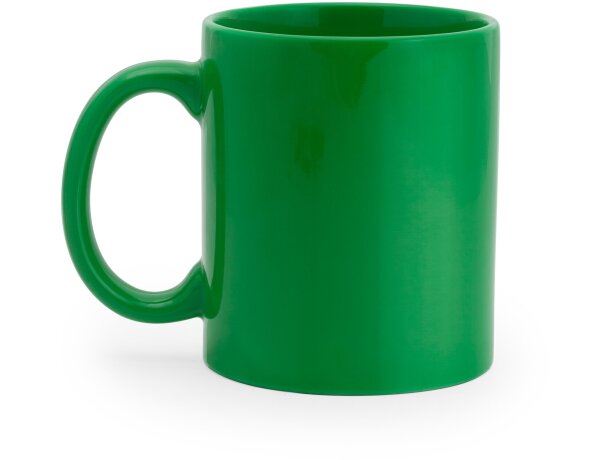 Tazas para personalizar unisex en variados colores cerámica Verde helecho detalle 16