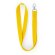Lanyard sencillo poliéster reciclado Amarillo detalle 9