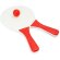 Juego de tenis para merchandising madera de colores variados Feroe Blanco detalle 2