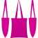 Bolsa de algodón con logo de variados colores 140 g/m2 Mountain Blanco detalle 2