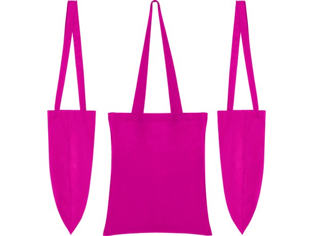 Bolsa de algodón con logo de variados colores 140 g/m2 Mountain Blanco detalle 2