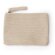 Monedero pana cremallera compacto Dake Beige