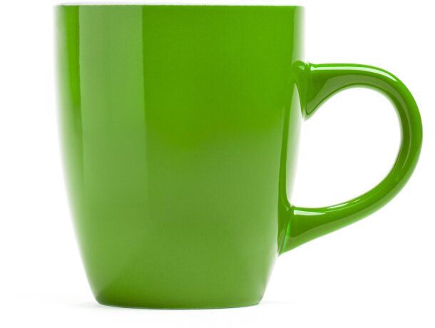 Tazas baratas en variados colores en cerámica Nolo Verde oasis detalle 11