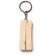 Llavero Telmon de madera natural con anilla metálica Crudo detalle 1