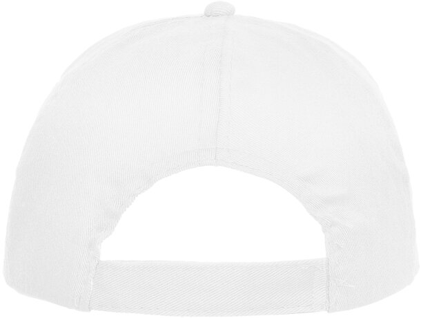 Gorra básica con logo a personalizar Blanco detalle 5