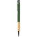 Bolígrafo de metal pulsador de aluminio tinta azul Borux Verde oscuro