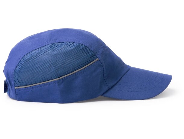 Gorra Azura deportiva con microfibra RPET y rejilla lateral Blanco detalle 4