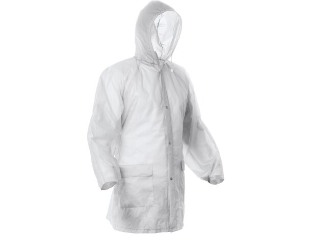 Chubasquero Baikal con capucha ajustable y bolsillos laterales Rojo detalle 7