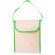 Bolsa térmica promocional con detalles de color y solapa en papel laminado 130 g/m2 Serreta Verde helecho