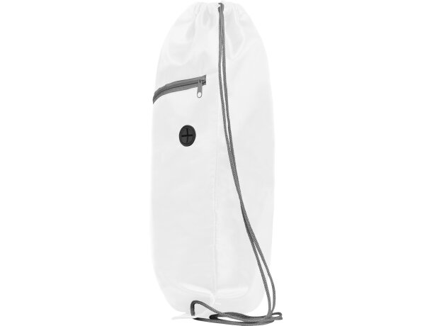 Mochila de cuerdas personalizada poliéster 70 g/m2 Ninfa Blanco detalle 6
