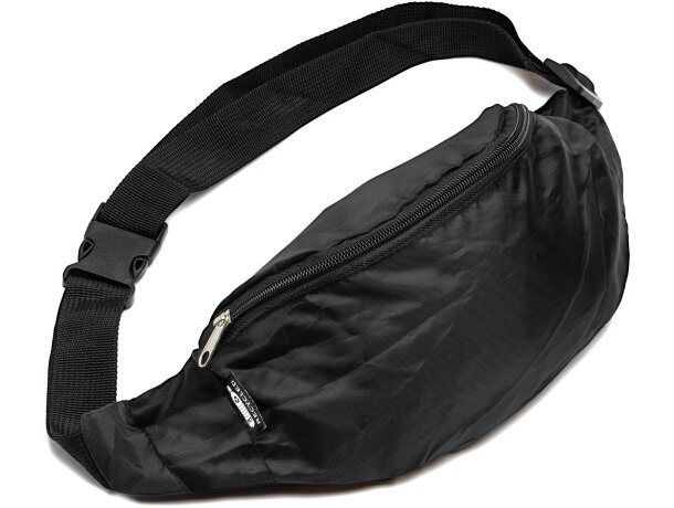 Riñonera Cambrai negro en RPET reciclado con hebilla ajustable Negro detalle 2