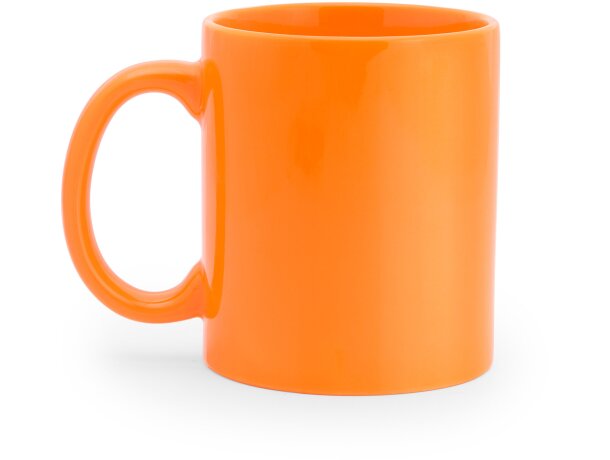 Tazas para personalizar unisex en variados colores cerámica Naranja detalle 19