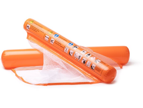 Colchoneta inflable Lanai con malla central transpirable Blanco detalle 3