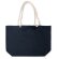 Bolsa playa algodón Zuko con asas náuticas 90cm Marino