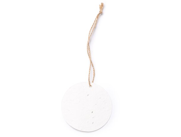 Adorno de árbol de navidad para publicidad de forma redonda papel reciclado Bola detalle 3