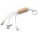 Cable cargador 4 en 1 bambú y fibra de trigo POMBO NATURAL Crudo detalle 4