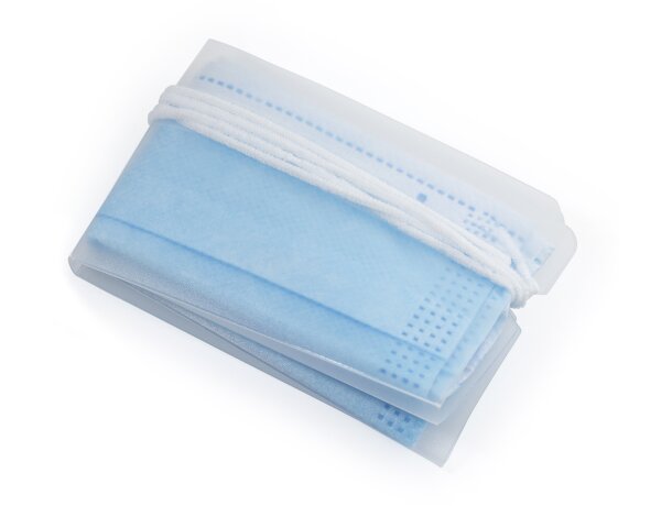 Funda portamascarillas Hawking de polipropileno flexible Blanco detalle 2