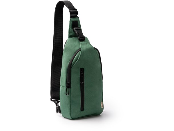 Mochila Valar de algodón canvas reciclado con bolsillos Negro detalle 4