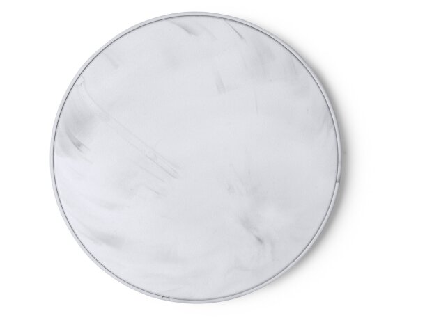 Cargador inalámbrico Yaron 15W fabricado con tapones reciclados Negro detalle 5