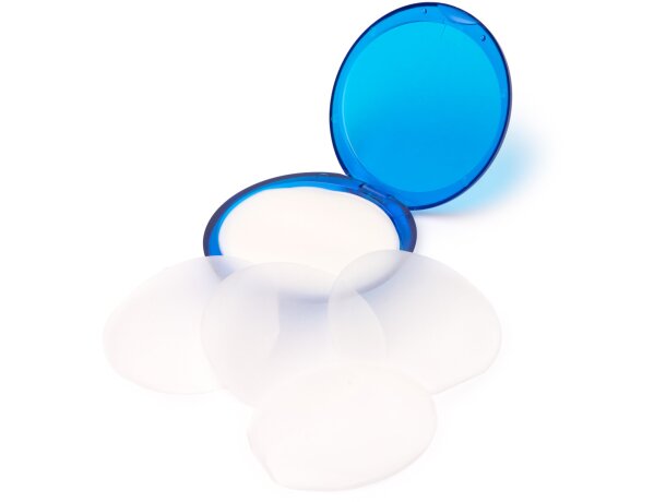 Jabón en láminas perfumado Limpi con estuche portátil Blanco detalle 3