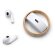 Auricular personalizados con detalles en bambú Auron Blanco detalle 3