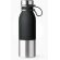 Botella de acero con acabado mate bicolor 850ml Alke Negro
