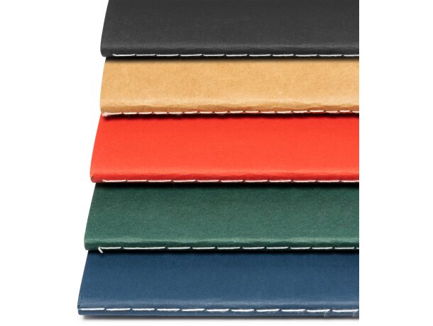 Libretas baratas colores variados cartón reciclado Danica Negro detalle 3